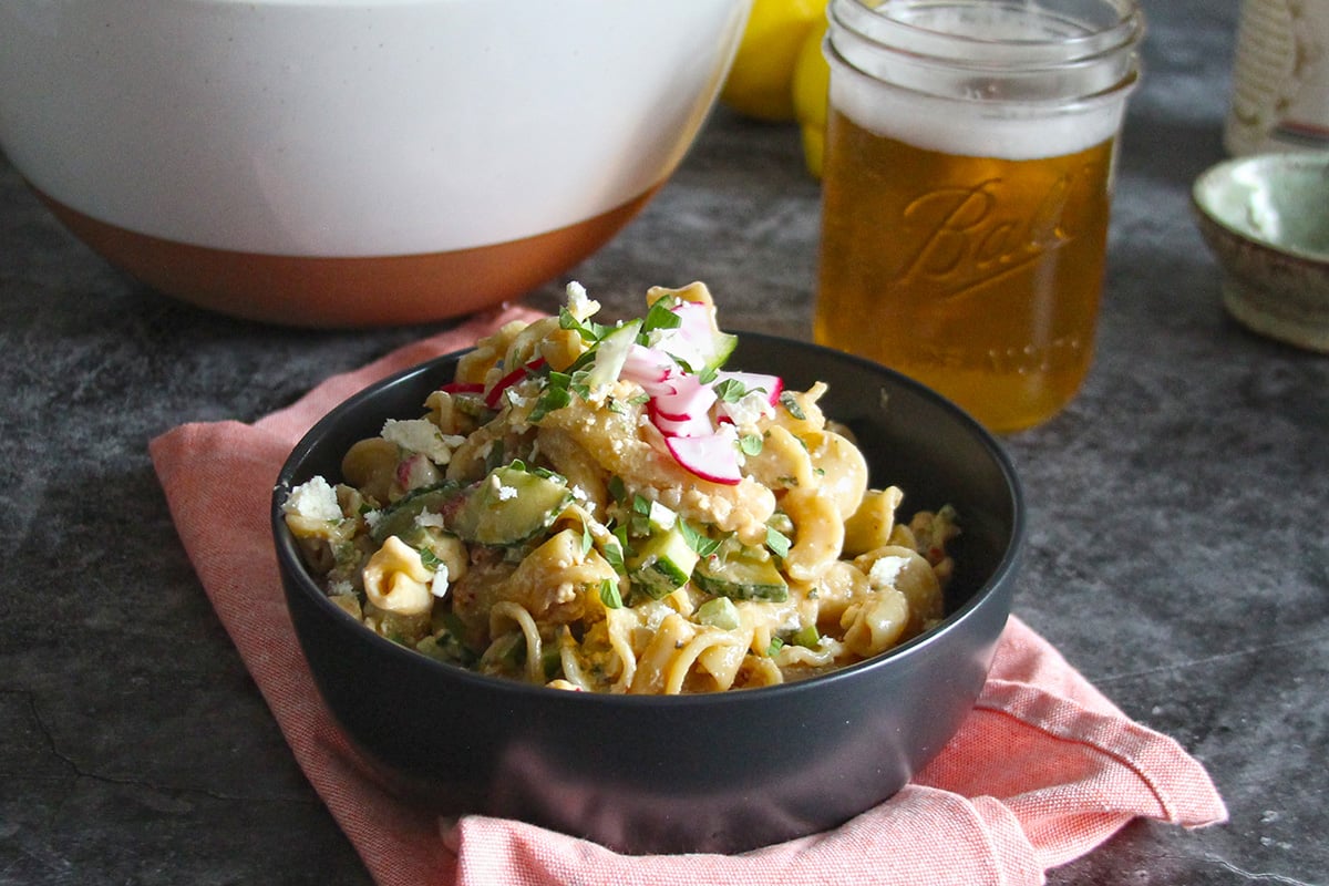 Jalapeno Feta Pasta Salad