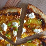 BBQ Jerk Peach Pizza