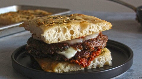 Smashed Meatball Sandwich