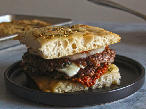 Smashed Meatball Sandwich