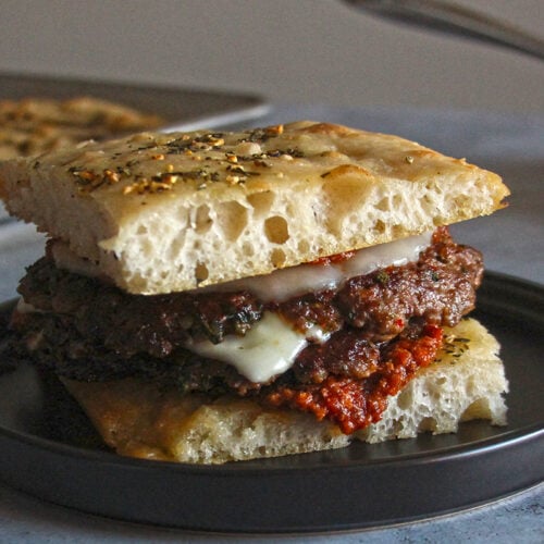 Smashed Meatball Sandwich