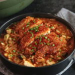 Crispy Gochujang Chicken and Kimchi Risotto