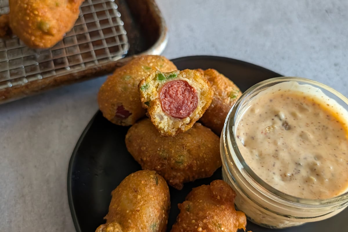 Hot Dog Hush Puppies