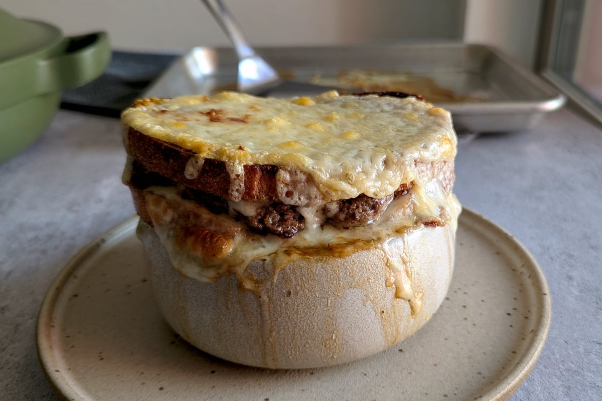 Patty Melt French Onion Soup